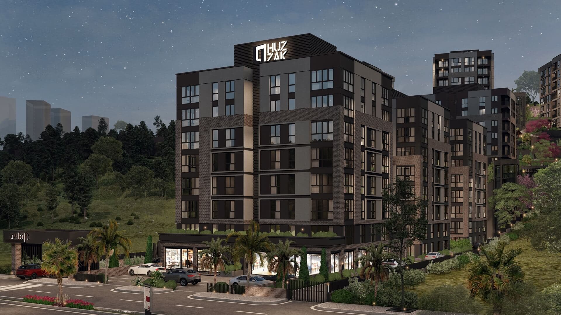 Loft Başakşehir modern mimari dış cephe görünümü